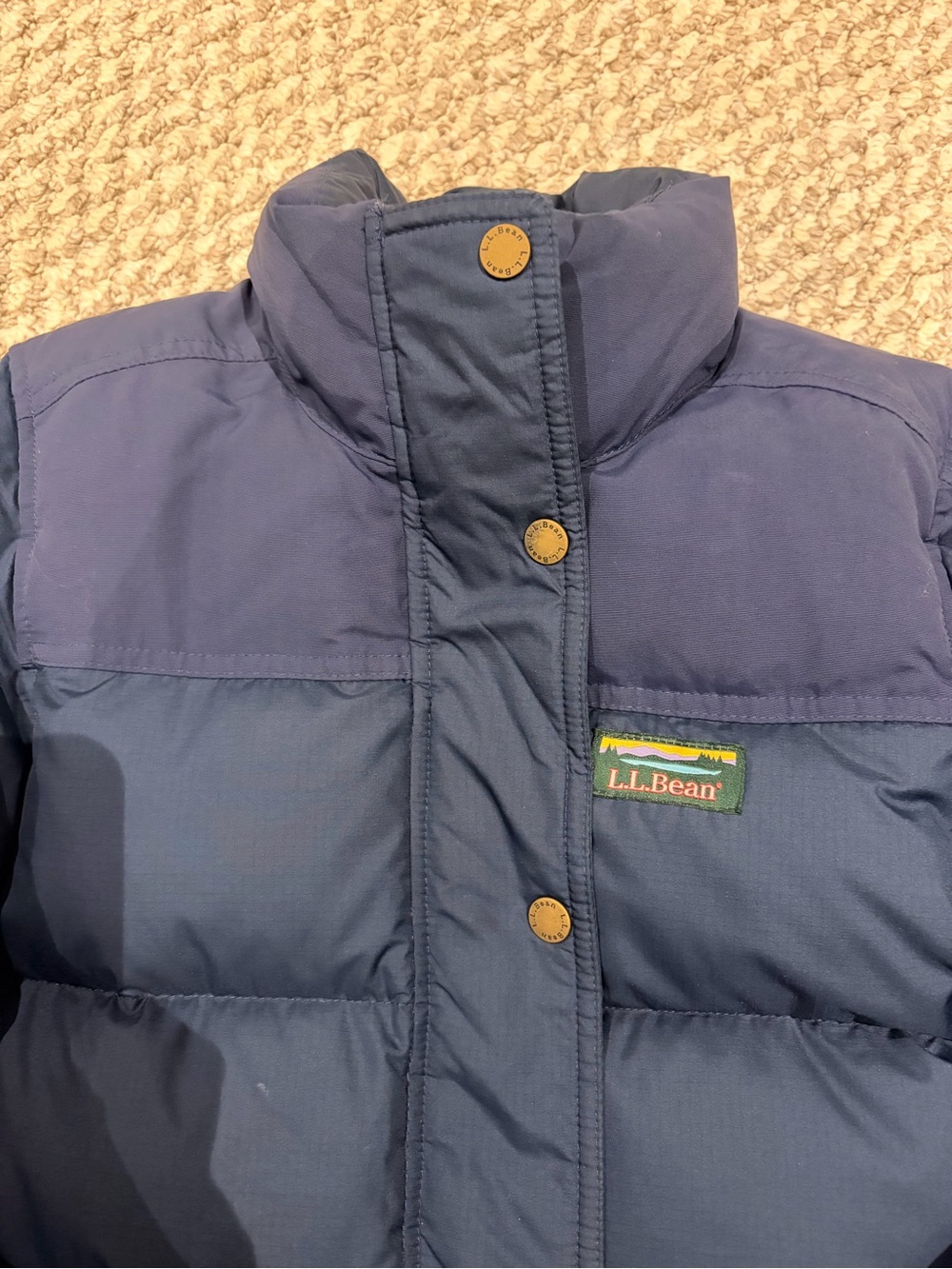 L.L. Bean Navy mountain classic down Jacket